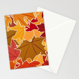 Autumn Leaves Stationery Cards