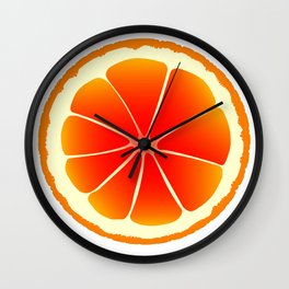Blood Orange Wall Clock