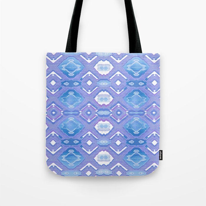 Lavender Geometric Texture Tote Bag
