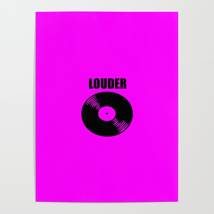 louder music logo Poster