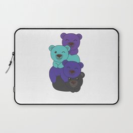 Alexigender Flag Pride Lgbtq Cute Bear Pile Laptop Sleeve