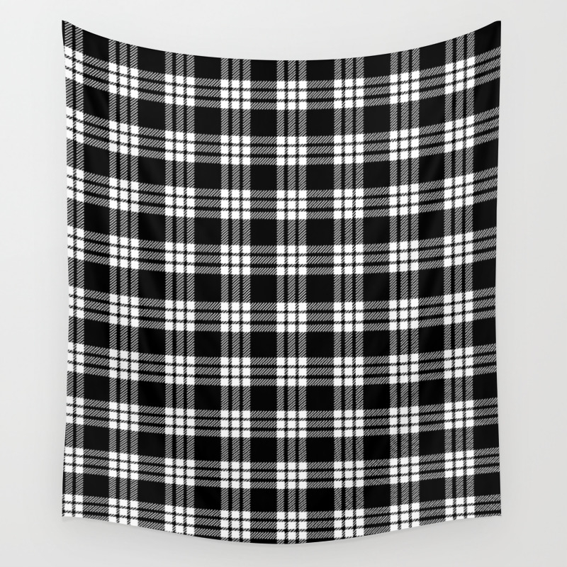 macfarlane black and white tartan