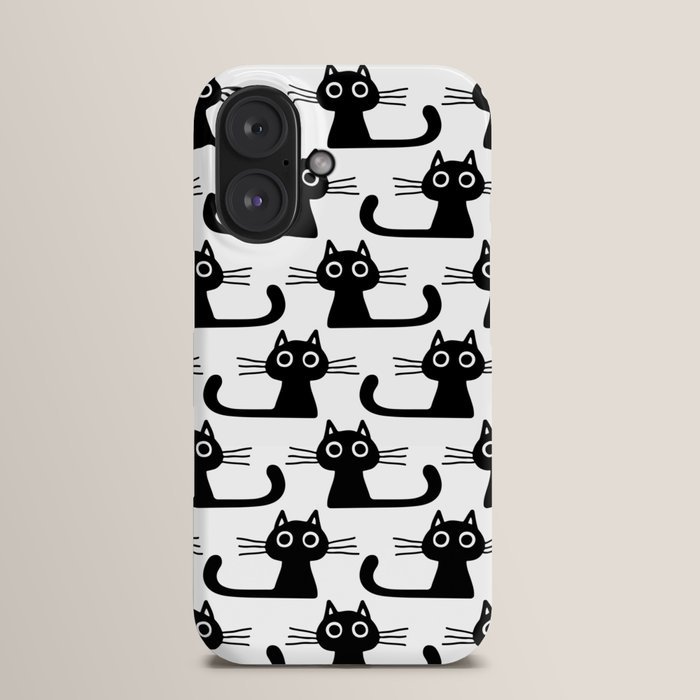 iPhone・スマホケース Society6 Because cats by Kitten Rain Quirky Black Kitty Cat iPhone Case by Jenn Kay | Society6