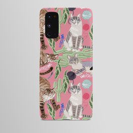 Whiskers and Yarn Pink Android Case