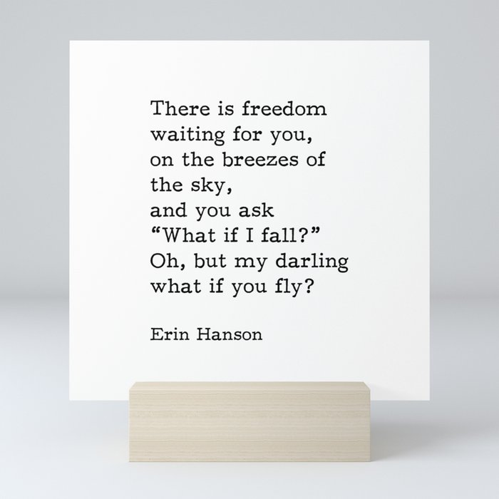 What If I Fall Oh But My Darling What If You Fly Mini Art Print