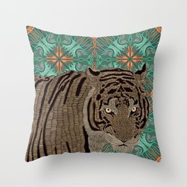 Cool Tiger Throw Pillow