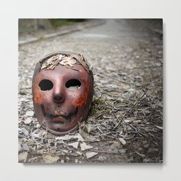 Mask - Rust Metal Print | Helmet, Photo, Halloween, Hdr, Apparel, Color, Knightmayne, Upscaled, Stockphotos, Clothing 