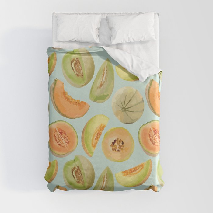 Fresh Melon Sweetness Duvet Cover