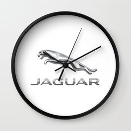 JAGUAR RACING silver Wall Clock