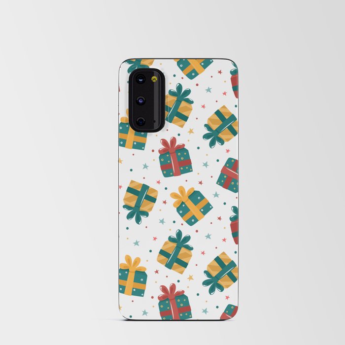 Christmas gifts seamless pattern Android Card Case