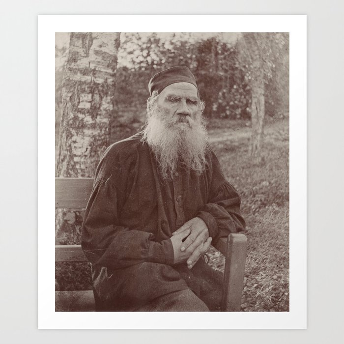 Leo Tolstoy Vintage Photo, 1897 Art Print