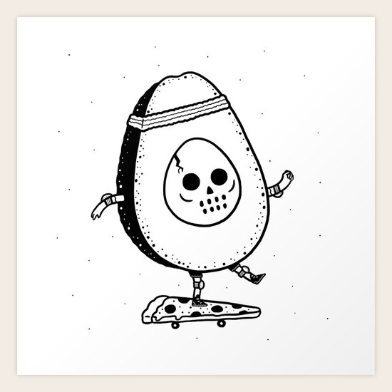 Pizzacado Art Print