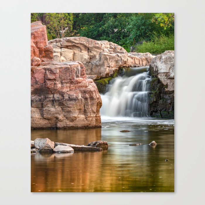 Falls Park Colorful Cascades - Sioux Falls South Dakota Canvas Print