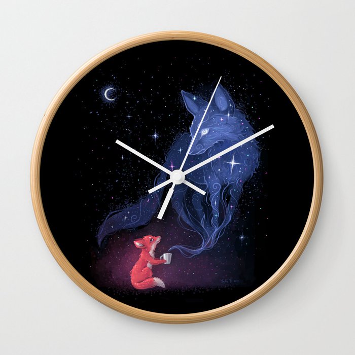 Celestial Wall Clock By Freeminds Society6