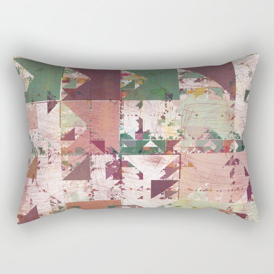 Aztec Vintage Pattern 12 Rectangular Pillow