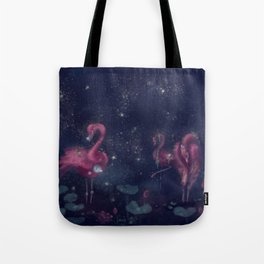 Blooming Flamingos Tote Bag