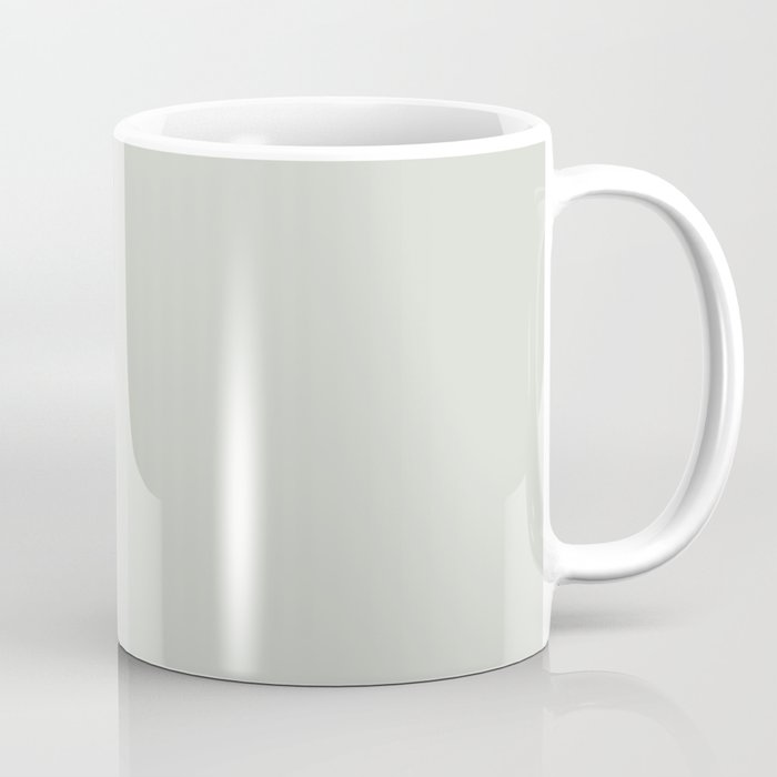 Light Pastel Green Gray Neutral Off-white Solid Color Parable to Valspar Ante Meridian 5005-1B Coffee Mug