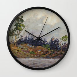 Tom Thomson - Early Morning, Georgian Bay - Canada, Canadian Oil Painting - Group of Seven Wall Clock