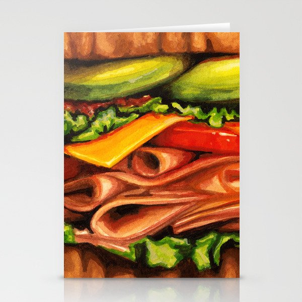 Sandwich- Turkey Bacon Avocado Stationery Cards