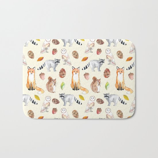 Woodland Critters Bath Mat