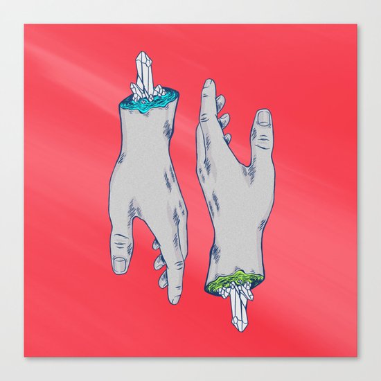 Haaaands Canvas Print