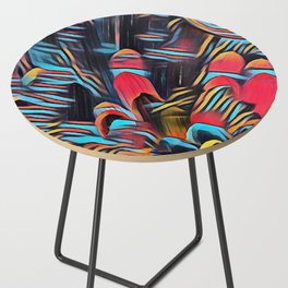 Abstract forrest Side Table