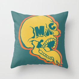ArtByMc Skull Throw Pillow