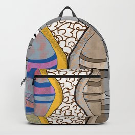 Girl Silhouette with Shapes VIII Backpack