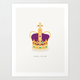 The Crown Jewels, London, England Art Print