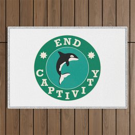 End Captivity Orca Animal Rights Outdoor Rug