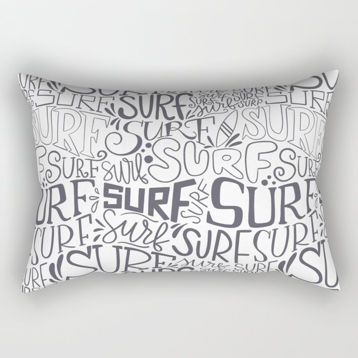 Surf lettering Rectangular Pillow