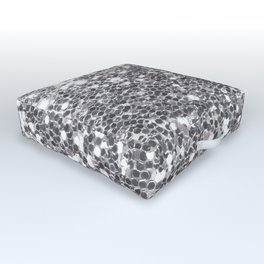 Silver Glitter Outdoor Floor Cushion