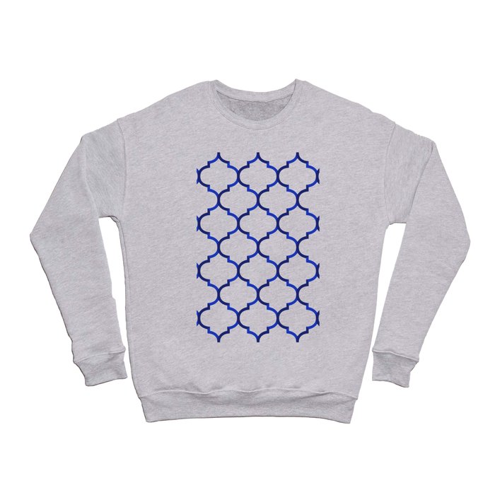 Quatrefoil Persian Blue 2 Crewneck Sweatshirt