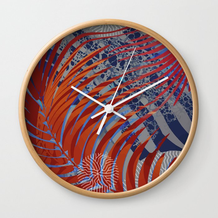 Floral Flow Wall Clock