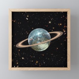 Saturn Disco II Framed Mini Art Print