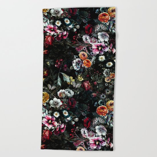 Night Garden XIV Beach Towel
