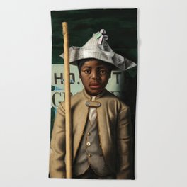 Attention, Company, 1878 by William Michael Harnett Beach Towel