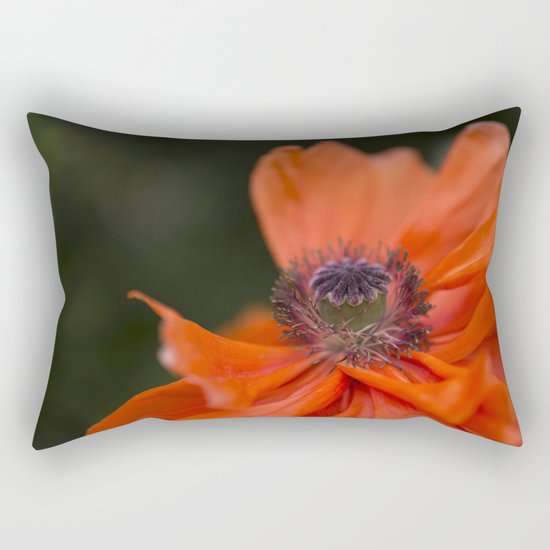 Poppyqueen Poppy Flower Flowers Poppies Rectangular Pillow