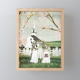 Ghost Wedding Framed Mini Art Print
