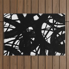 Expressionist Drawing. Abstract 151. Outdoor Rug