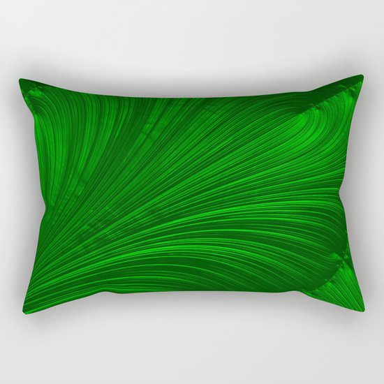 Renaissance Green Rectangular Pillow