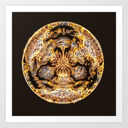 Golden Flower Art Print