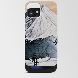 Snow Mountain Japanese Historical art remastered high resolution iPhone Card Case