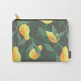 Watercolor seamless pattern pears and leaves Carry-All Pouch