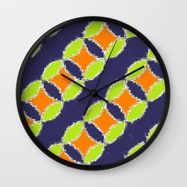 Circle Splendor Wall Clock | Coloredcircles, Round, Curved, Interlockingcircles, Circlefractal, Painting, Digital, Circle, Recursive, Circular 