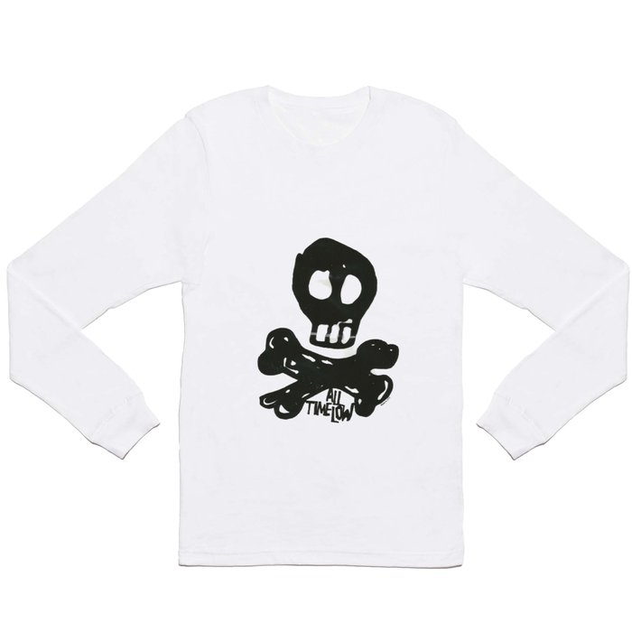 All Time Low Skull and Cross Bones Long Sleeve T Shirt