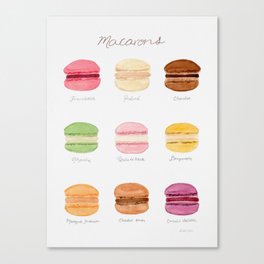 French Macarons Canvas Print