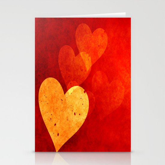 Hearts Stationery Cards