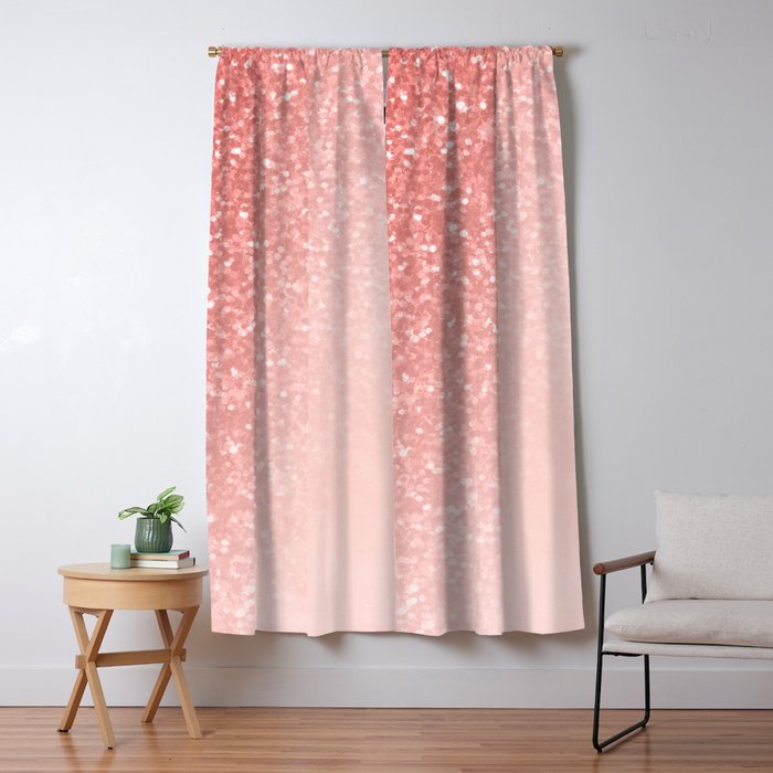 She Sparkles Deep Rose Gold Pastel Pink Luxe Geometric