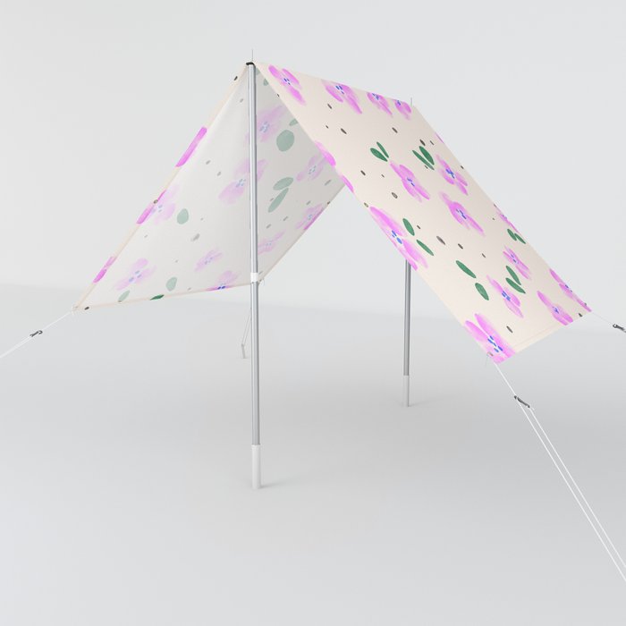 Vintage Floral Ditsy Pattern Sun Shade